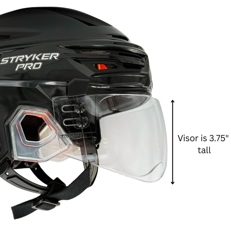 TronX S50 Pro Hockey Helmet Clear Visor (Anti-Scratch/Anti-Fog) CE Certified - Image 2